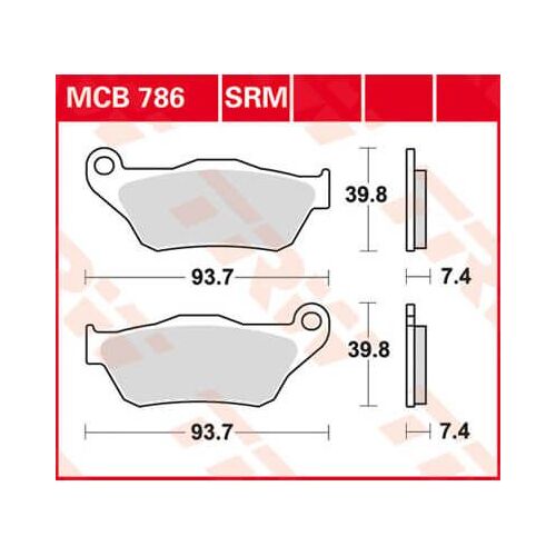 Trw Lucas Brake Pad Mcb786