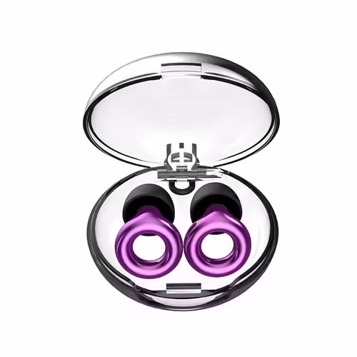 Bouchons D'oreilles Antibruit Et Insonorisants Avec Poignées Violet 