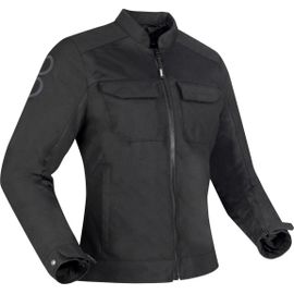 Bering Rafal Veste De Moto Textile Pour Femmes, Noir, Taille 42