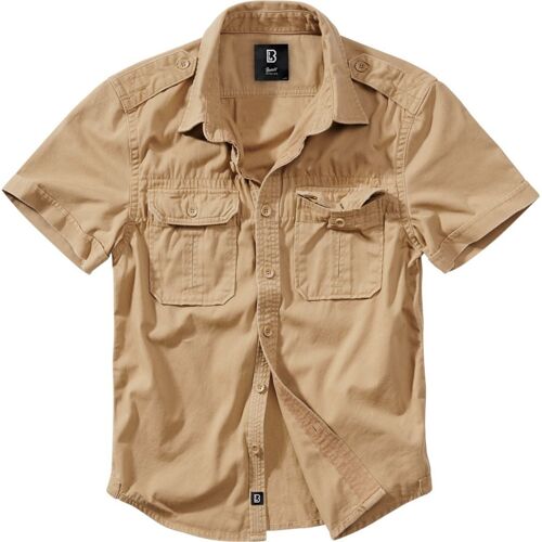 Brandit Vintage Chemise, Beige, Taille L Pour Hommes