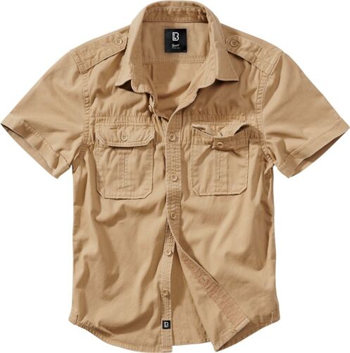 Brandit Vintage Chemise, Beige, Taille S Pour Hommes