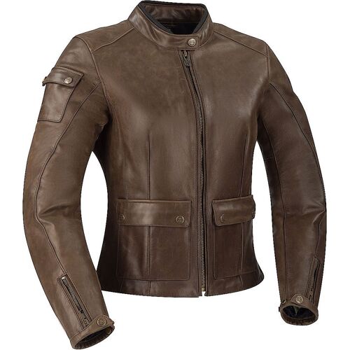 Segura Babylone Veste En Cuir De Moto Dames, Brun, Taille 38 Pour Femmes