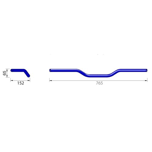 Guidon En Aluminium Highsider Pro A01, Argent