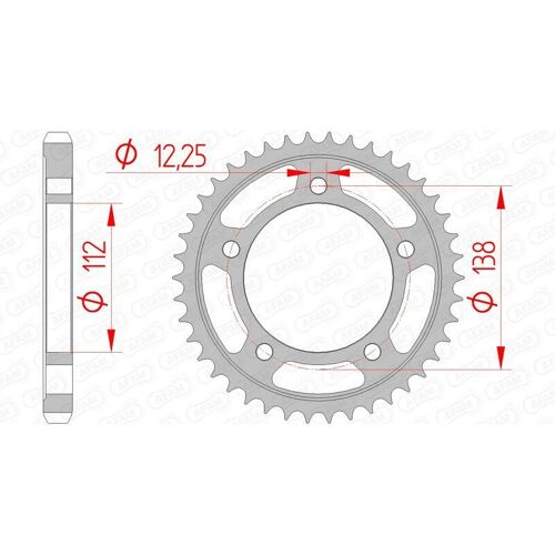 Afam Couronne Acier Standard 10508 - 530