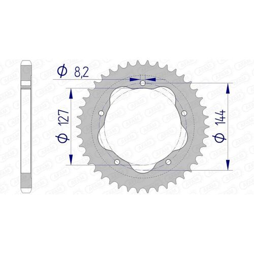 Afam Couronne Aluminium 51608 - 525