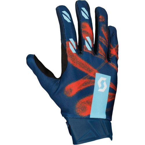 Scott Evo Dirt Gants De Motocross, Rouge-Bleu, Taille S Pour Hommes