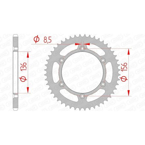 Afam Couronne Acier Standard 14206 - 520