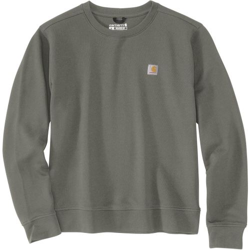 Carhartt Relaxed Fit Midweight French Terry Crewneck Sweat-Shirt Femme, Vert, Taille Xl Pour Femmes