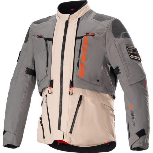 Alpinestars Amt-10 R Drystar® Xf Veste Textile De Moto Imperméable, Gris-Beige, Taille 3xl Pour Hommes