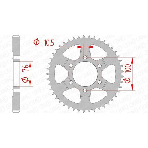 Afam Couronne Acier Standard 14902 - 530