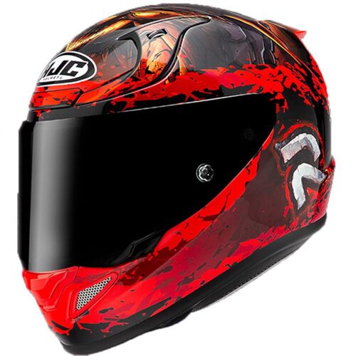 Hjc Rpha 12 Diablo Blizzard Casque, Noir-Rouge, Taille S Pour Femmes