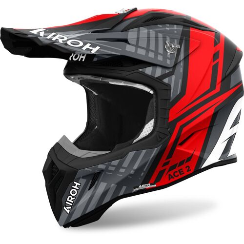 Airoh Aviator Ace 2 Proud Casque De Motocross, Gris-Argent, Taille S Pour Hommes