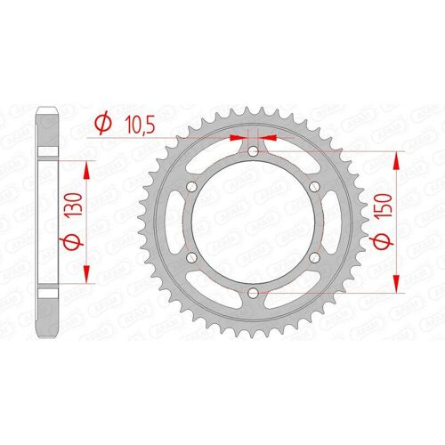 Afam Couronne Acier Standard 12801 - 530