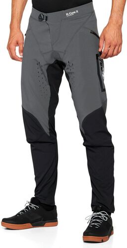 100% R-Core X Pantalon De Vélo, Noir-Gris, Taille 38 Pour Hommes