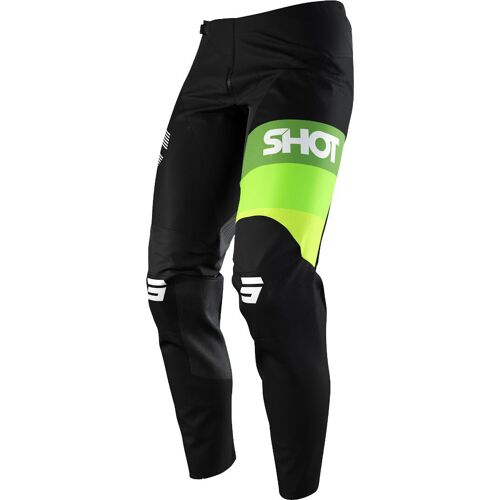 Shot Contact Story Pantalon De Motocross, Noir-Vert, Taille 38 Pour Hommes