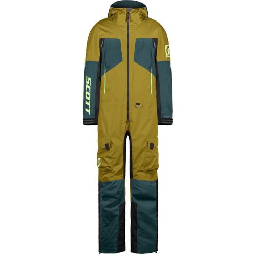 Scott Back-X Dryo 2024 Combinaison De Motoneige Une Pièce, Vert-Bleu-Brun, Taille L Pour Hommes