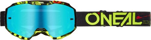 Oneal B-10 Attack Lunettes De Motocross, Noir-Jaune Pour Hommes