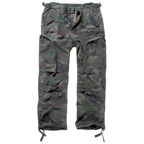 Brandit M-65 Vintage Pantalon, Vert, Taille Xl Pour Hommes