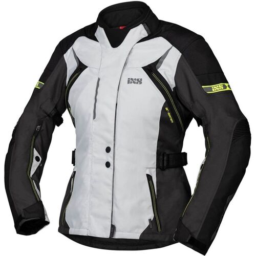 Ixs Tour Liz-St Veste Textile De Moto De Dames, Noir-Gris-Jaune, Taille Xl Pour Femmes