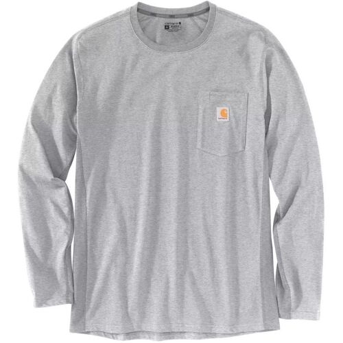 Carhartt Midweight Pocket Manches Longues Coupe Décontractée, Gris, Taille M Pour Hommes