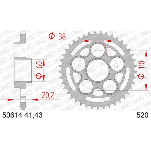 Afam Couronne Acier Standard 50614 - 520