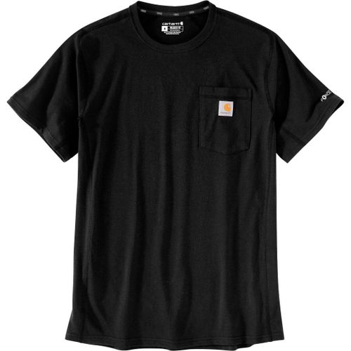 Carhartt Force Relaxed Fit Midweight Short Sleeve Pocket T-Shirt, Noir, Taille M Pour Hommes
