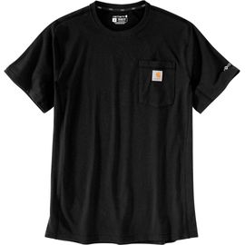 Carhartt Force Relaxed Fit Midweight Short Sleeve Pocket T-Shirt, Noir, Taille M Pour Hommes