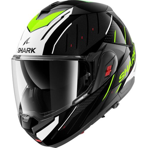 Shark Oxo Rydger Casque, Noir-Blanc-Jaune, Taille L Pour Hommes