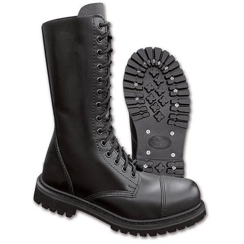 Brandit 14 Eyelet Bottes, Noir, Taille 39 Pour Hommes