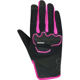 Bering Breeze Mesh Gants De Moto Pour Femmes, Noir-Rose, Taille M