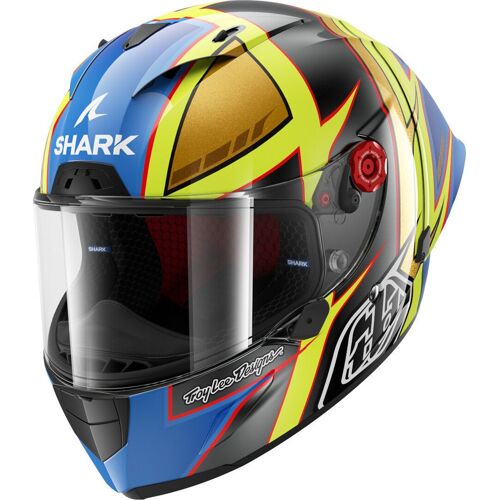 Shark Race-R Pro Gp Replica Cam Petersen Casque, Gris-Bleu-Jaune, Taille L Pour Hommes