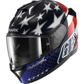 Shark Skwal I3 Us Flag Casque, Noir-Blanc-Rouge-Bleu, Taille L Pour Hommes