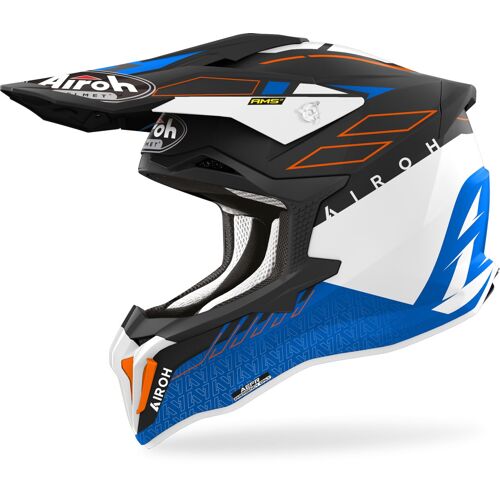 Airoh Strycker Skin Casque De Motocross, Bleu, Taille S Pour Hommes