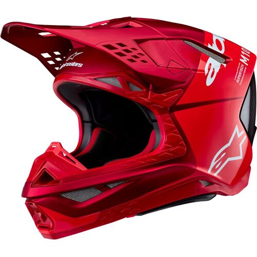 Alpinestars Supertech S-M10 Flood 2024 Casque De Motocross, Rouge, Taille Xs Pour Hommes