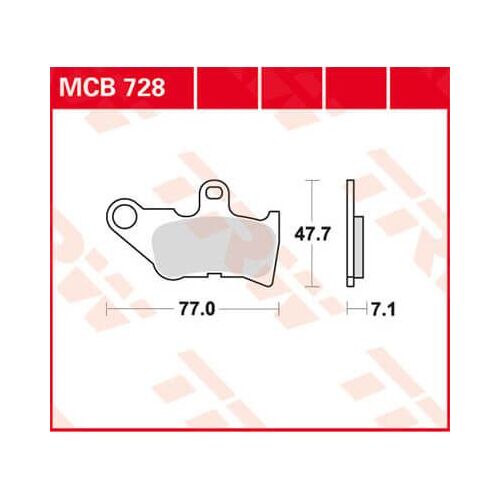Trw Lucas Brake Pad Mcb728