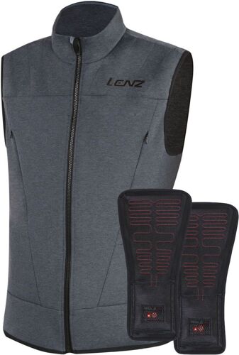 Lenz Heat Vest 2.0 Gilet Chauffant, Noir-Gris, Taille Xl Pour Hommes