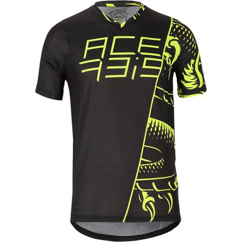 Acerbis Combat Maillot Vélo, Noir-Jaune, Taille Xl Pour Hommes