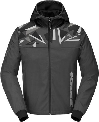 Spidi Evo Sport Sweat À Capuche Moto, Noir-Gris, Taille Xl Pour Hommes