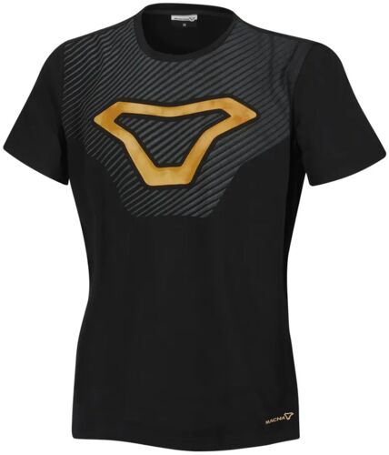 Macna Logo T-Shirt Femme, Noir-Jaune, Taille M Pour Femmes