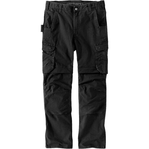 Carhartt Relaxed Fit Straight Steel Rugged Flex Ripstop Double-Front Cargo Pantalon, Noir, Taille 32 38 Pour Hommes