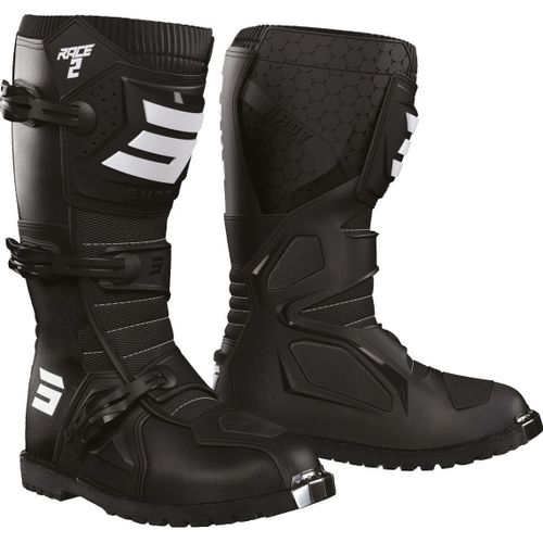 Shot Race 2 Enduro Bottes De Motocross, Noir, Taille 48 Pour Hommes