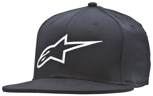 Alpinestars Ageless Flat Cap, Noir-Blanc, Taille S M Pour Hommes