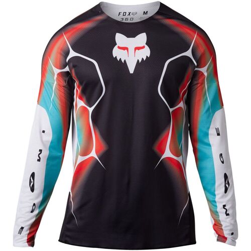 Fox 360 Syz Maillot De Motocross, Noir-Blanc, Taille 2xl Pour Hommes
