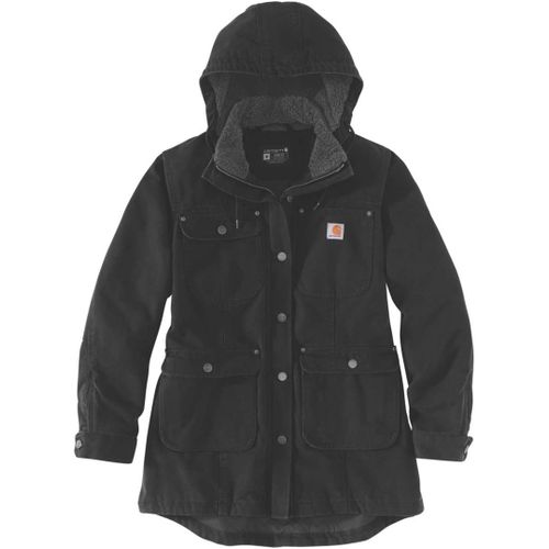 Carhartt Loose Fit Weathered Duck Manteau Pour Dames, Noir, Taille M Pour Femmes