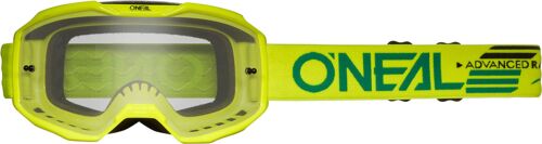 Oneal B-10 Solid Clear Lunettes De Motocross, Jaune Pour Hommes