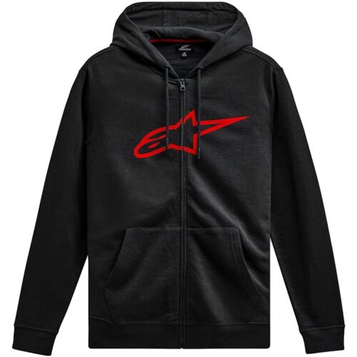 Alpinestars Ageless V3 Sweat À Capuche Zippé, Noir-Rouge, Taille L Pour Hommes