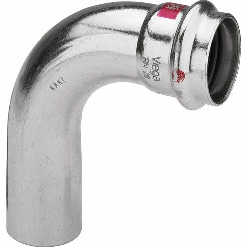 Coude 90° électrozingué mâle / femelle diamètre 28 à sertir VIEGA