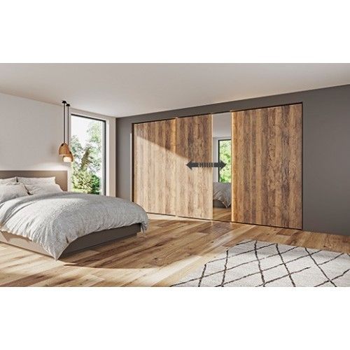 Système porte coulissante-TopLine XL-H17-80kg-E22-30mm-3portes HETTICH
