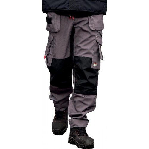 Pantalon de travail PANBLACK+ avec poches genouillères - gris - taille 42 KIPLAY