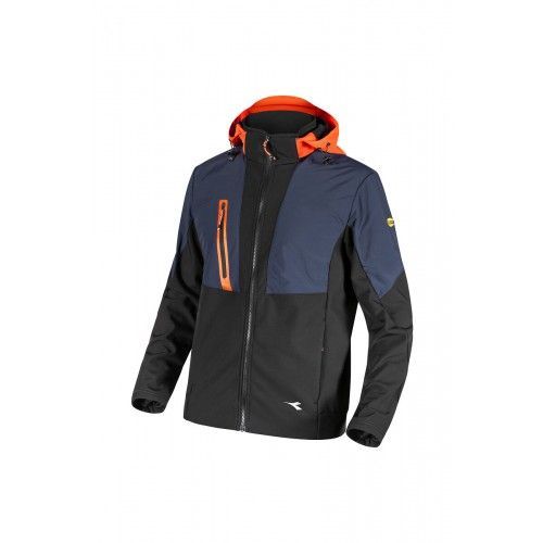 Veste de travail - Softshell Hybrid - noir et bleu nuit - M Diadora Utility